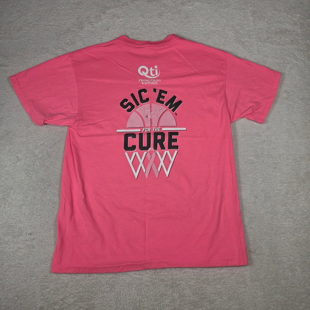 Port and Company Baylor Lady Bears T-Shirt Adult Large Pink Excellent NCAA Cure